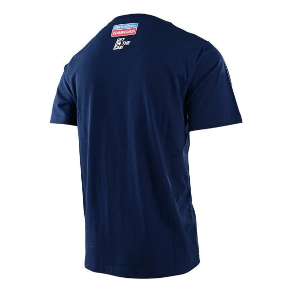 T-Shirt TLD GasGas Team Core Bleu, de dos