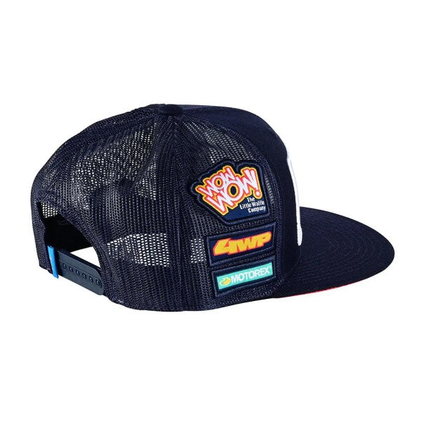 Casquette TLD GasGas Team Plate Bleu, arrière