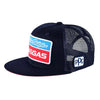 Casquette TLD GasGas Team Plate Bleu, de face