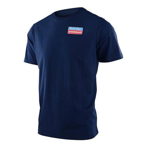 T-Shirt TLD GasGas Team Core Bleu, de face