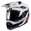 Casque de Motocross ADV 8.5 V25 avec Lunettes Blanc/Rouge, côté gauche
