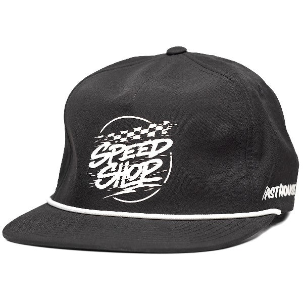 Casquette Burner/fasthouse/noir de face