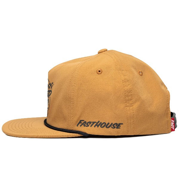 Casquette Burner/fasthouse/brun de profil