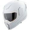Casque Intégral de Moto Ultraflite Blanc, de côté