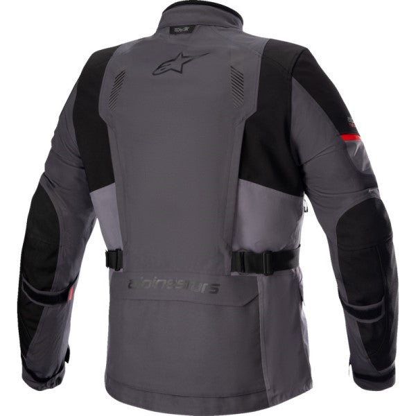 Manteau de Moto Monteira Drystar Gris/Rouge de dos