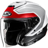 Casque Ouvert de Moto i31 Tevis Blanc/Rouge