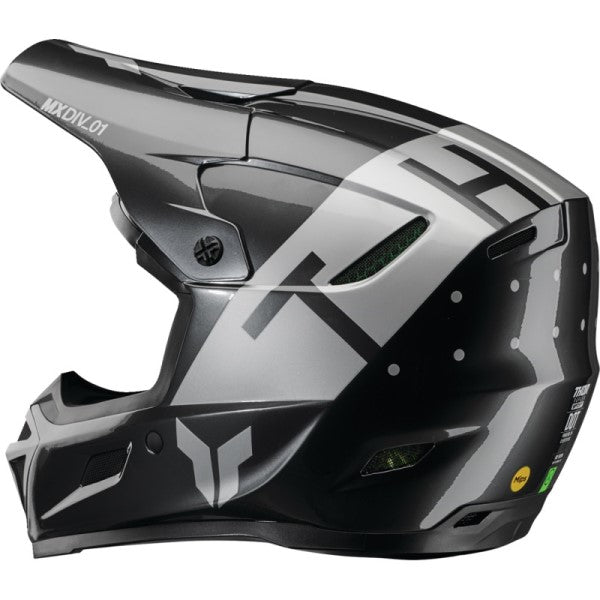 Casque de Motocross Reflex Sport Rogue Anthracite de droite