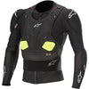 Chandail de Protection de Motocross Bionic Pro V2 Alpinestars noir et jaune, de face