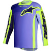 Chandail de Motocross Racer Portl Mauve/Jaune de face