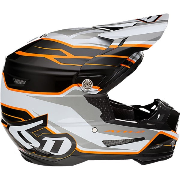 Casque de Motocross ATR-2 Phase Blanc/Orange de gauche