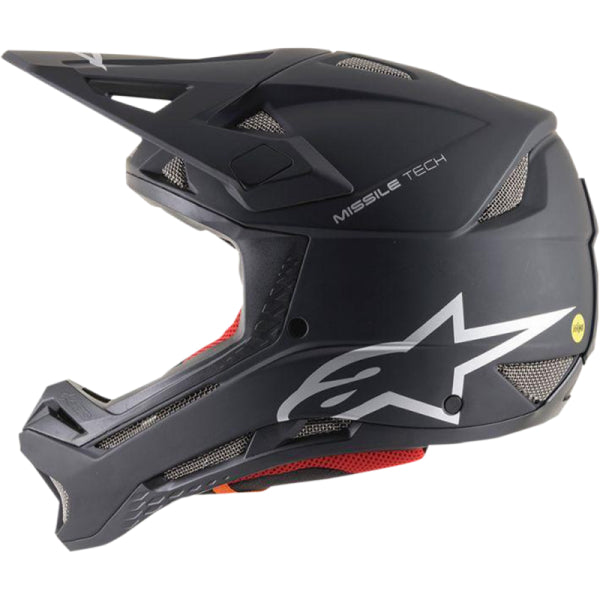 Casque ouvert de vélo Missile noir matt, Côté gauche