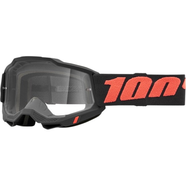 Lunettes de Motocross Accuri 2 à Lentille Claire 100% noir et rose