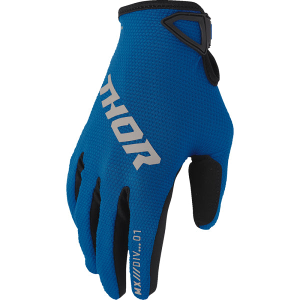 Gants de Motocross Ridemode Static Junior Thor Bleu/Noir