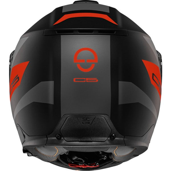 Casque de Moto Modulaire C5 Eclipse Anthracite Derrière