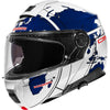 Casque de Moto Modulaire C5 Globe Schuberth Bleu, vue 3/4