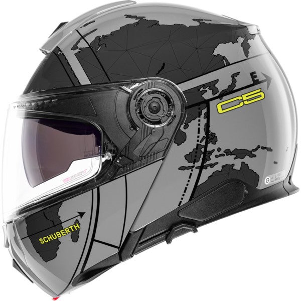Casque de Moto Modulaire C5 Globe Schuberth Gris, coté