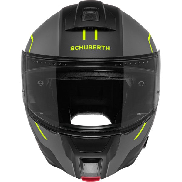 Casque de Moto Modulaire C5 Master Gris/Jaune Face