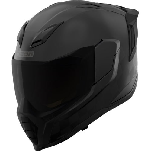 Casque Intégral de Moto Ultraflite Rizz Rizz Noir incliné de face