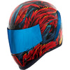 Casque Intégral de Moto Airform Fever Dream Rouge/Bleu incliné de droite