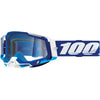 Lunettes de Motocross Racecraft 2 à Lentille Claire Bleu