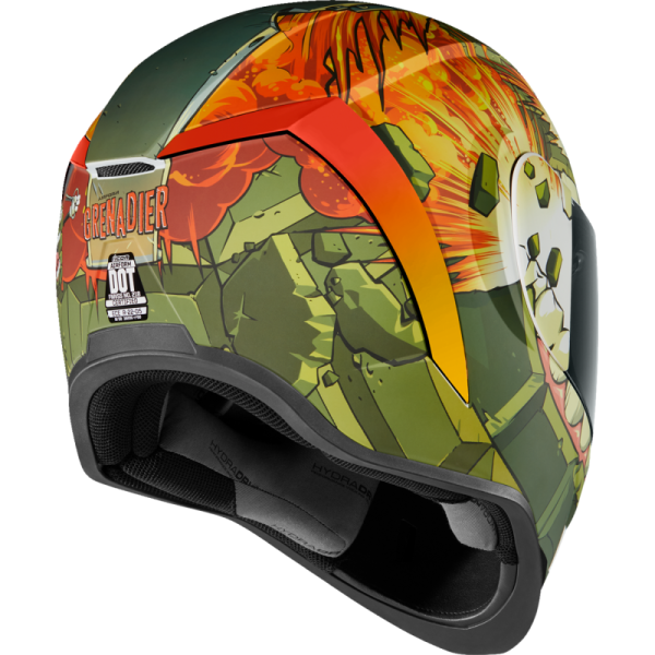 Casque Airform Grenadier vert, arrière