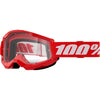 Lunettes de Motocross Strata 2 Lentille Clair Rouge