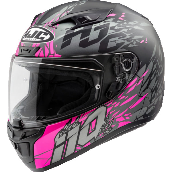 Casque Intégral de Moto I10 Pitfull Gris/Rose