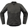 Manteau de Moto Overload 3 en Cuir Femme Noir