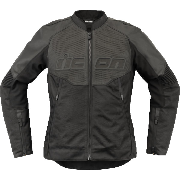 Manteau de Moto Overload 3 en Cuir Femme Noir