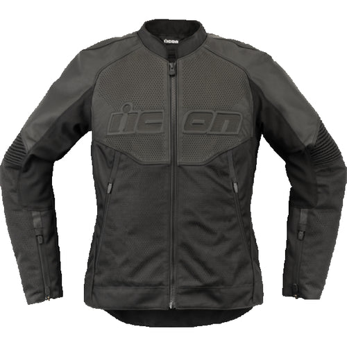 Manteau de Moto Overload 3 en Cuir Femme Noir