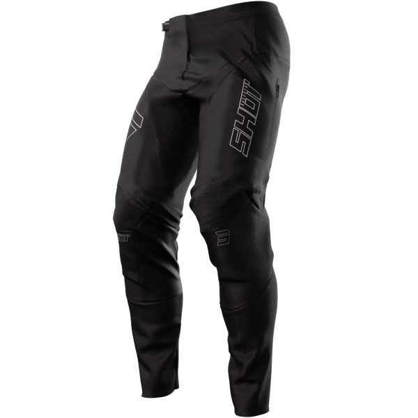 Pantalon de Motocross Shot Contact Zip Enduro Noir