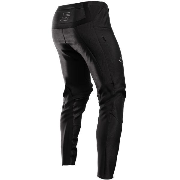 Pantalon de Motocross Shot Contact Zip Enduro Noir Arrière