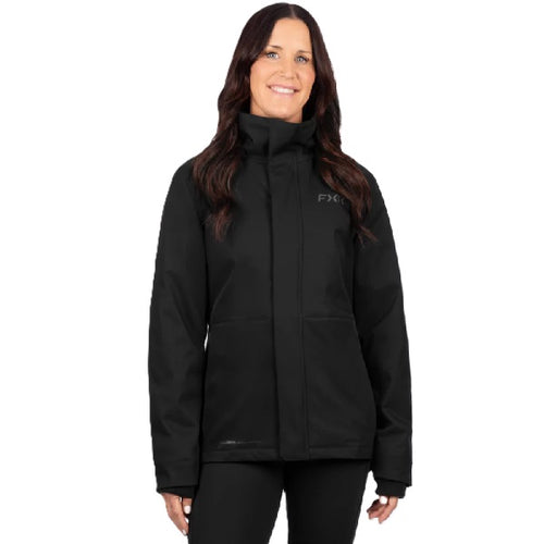 Manteau Ascend Femme FXR/ noir de face