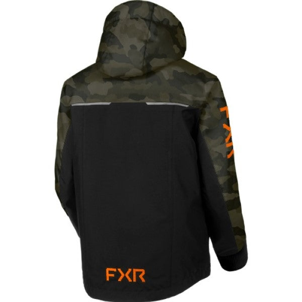 Manteau de Motoneige Kicker Enfant  Noir/camo, Dos