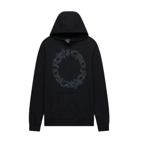 Coton Ouaté Slowburn/noir , de face