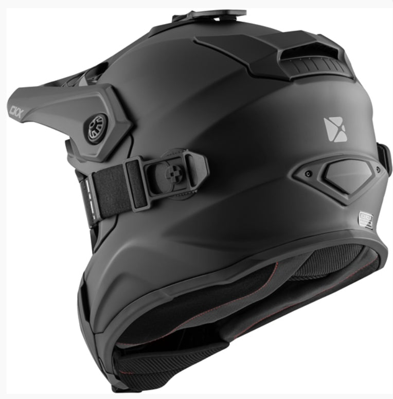 Casque Titan Air Flow Solid - Lunette 210° incluse noir mat, arrière