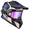 Casque Titan Carbone Trak - Lunette 210 Incluse mauve, côté droit