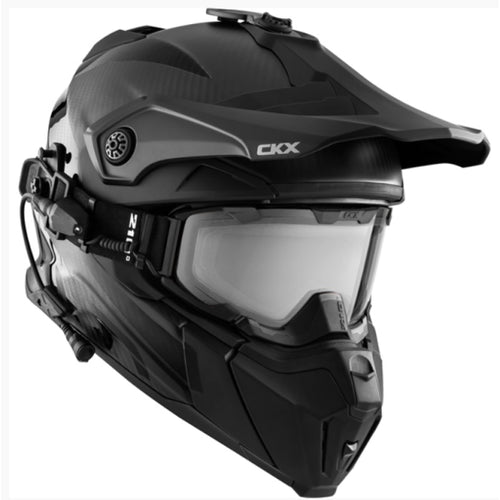 Casque Titan Original Solid - Lunette 210° électrique incluse | noir carbone, côté droit