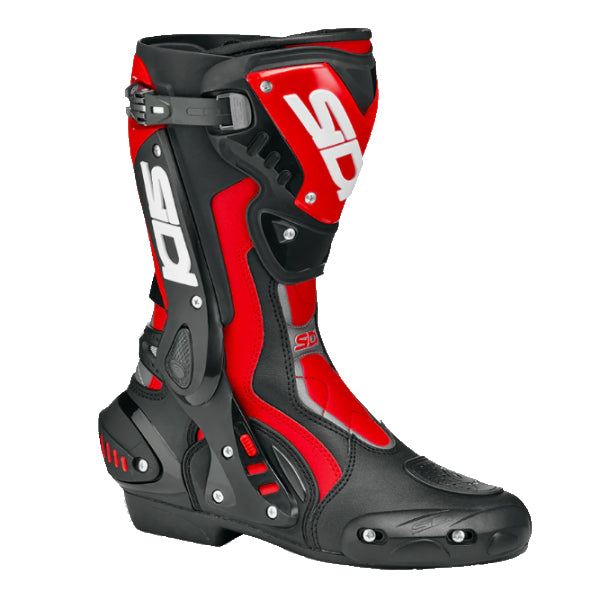Bottes de Moto ST Noir/Rouge, côté droit