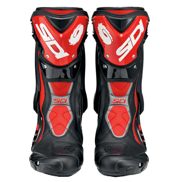 Bottes de Moto ST Noir/Rouge, de face