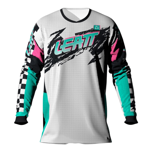 Chandail de Motocross MX 3.5/leatt, turquoise, da face