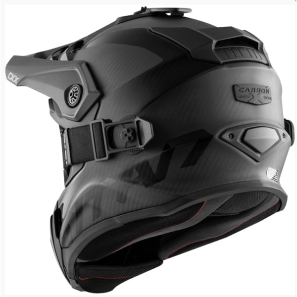 Casque Titan Air Flow Carbone - Lunette 210° incluse noir carbone, derrière