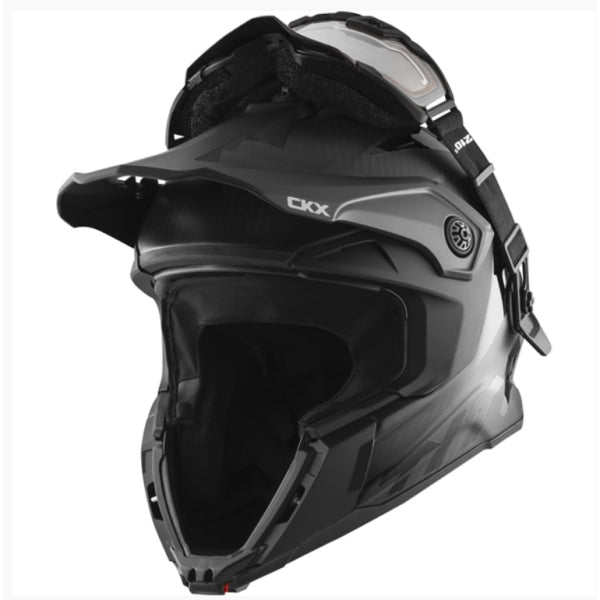 Casque Titan Original Solid - Lunette 210° électrique incluse | noir carbone,  en face