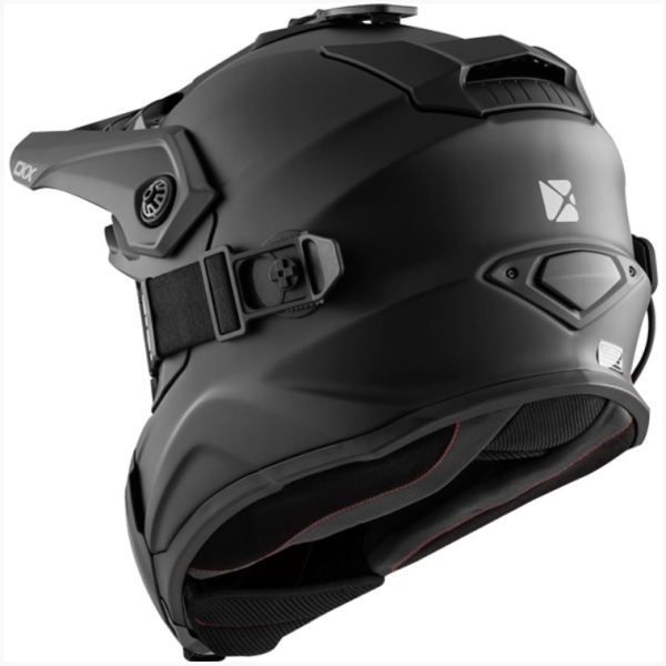 Casque Titan Air Flow - Lunette 210° électrique incluse noir mat, arrière