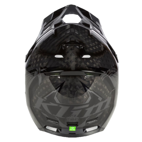 Casque de Snowcross F3 Carbone Pro noir, arrière