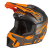 Casque de Snowcross F3 Carbone Pro noir orange, côté gauche