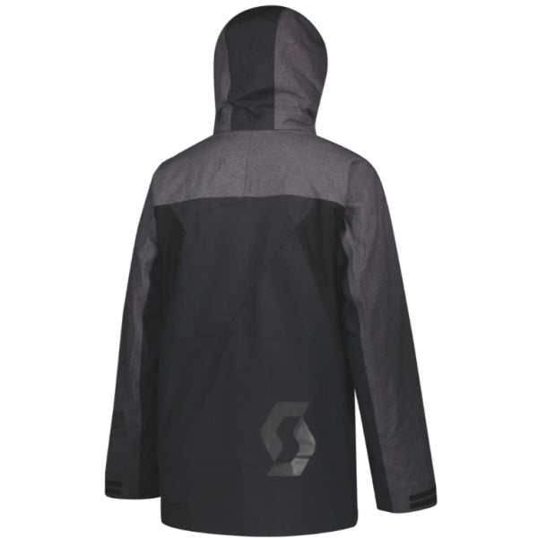 Manteau de Motoneige XT Shell Dryo Scott noir et gris, de dos