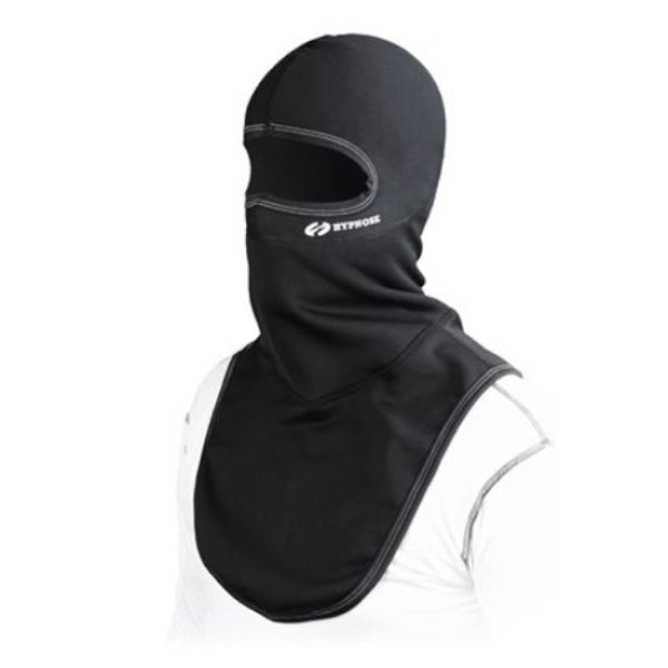 Cagoule Bandit Extrême Long Noir, de face