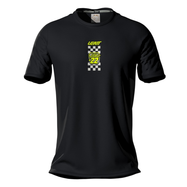 T-shirt Core JW22/Leatt/noir, de face