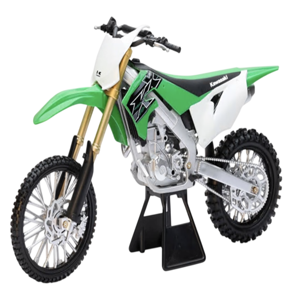 Modèle Réduit de Motocross 1:6 Kawasaki KX450F/New ray Toys/ vert blanc
